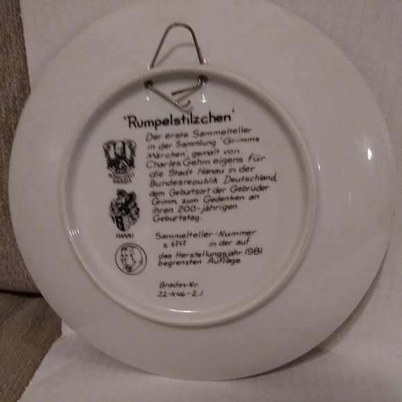 Charles Gehm Collector Plate "Rumpelstilzchen" - Picture 4 of 4